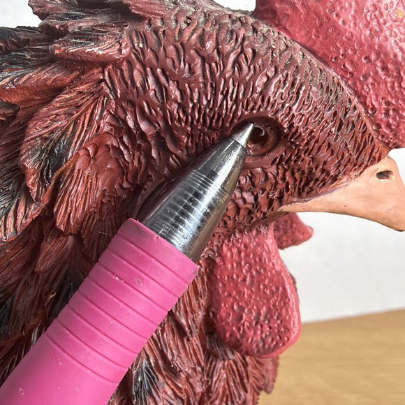 Vintage Character Collection Red/black Rooster Decor Farmhouse - Picture 7 of 11